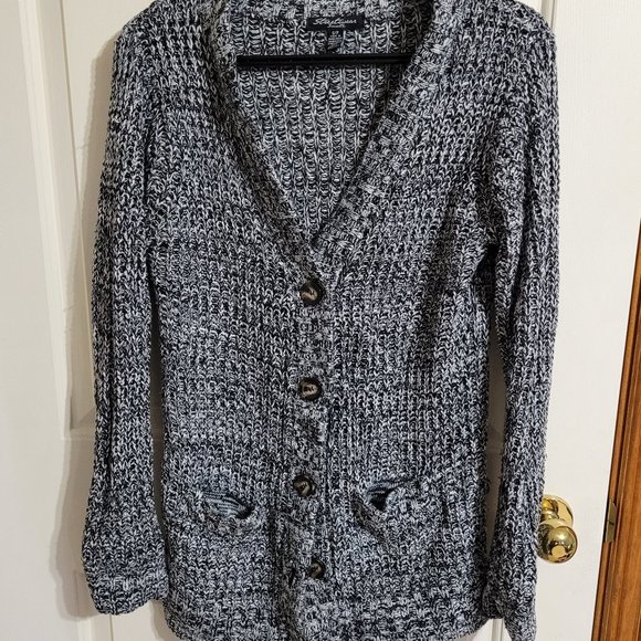 Size Small Grey Streetwear Knitted Button Up Sweater - Picture 1 of 3